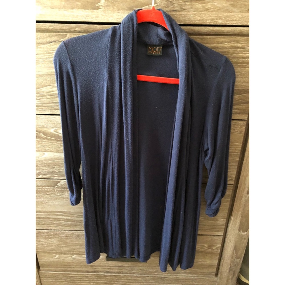 Navy cardigan